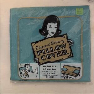 Vintage Zippered Corduroy Pillow Cover made in Japan